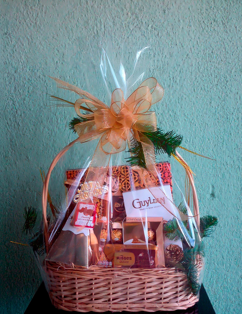 Gold Gift Basket